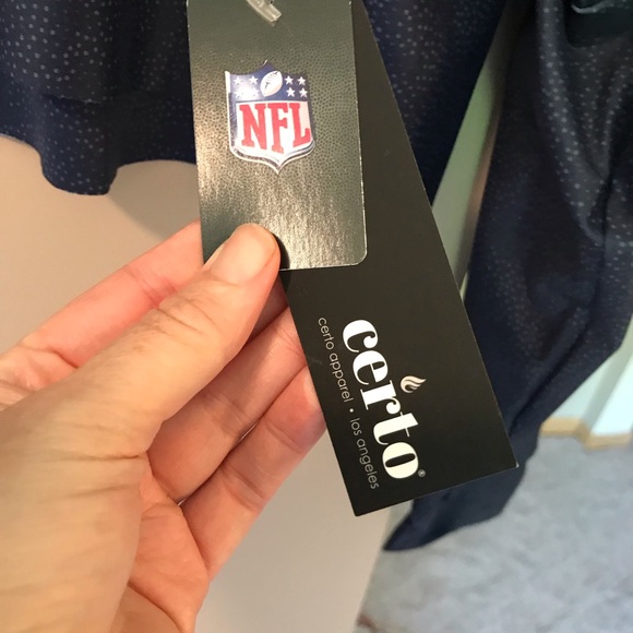 Certo Dallas Cowboys Blue Cropped Long Sleeve Top New with Tags - Picture 7 of 9